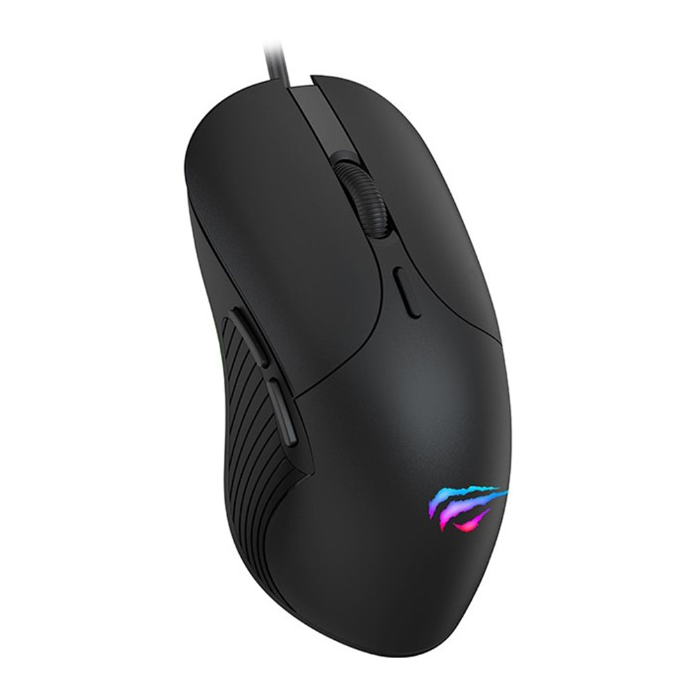 Mouse Gaming Wired USB HAVIT MS1020WB, RGB, 2400DPI, Negro