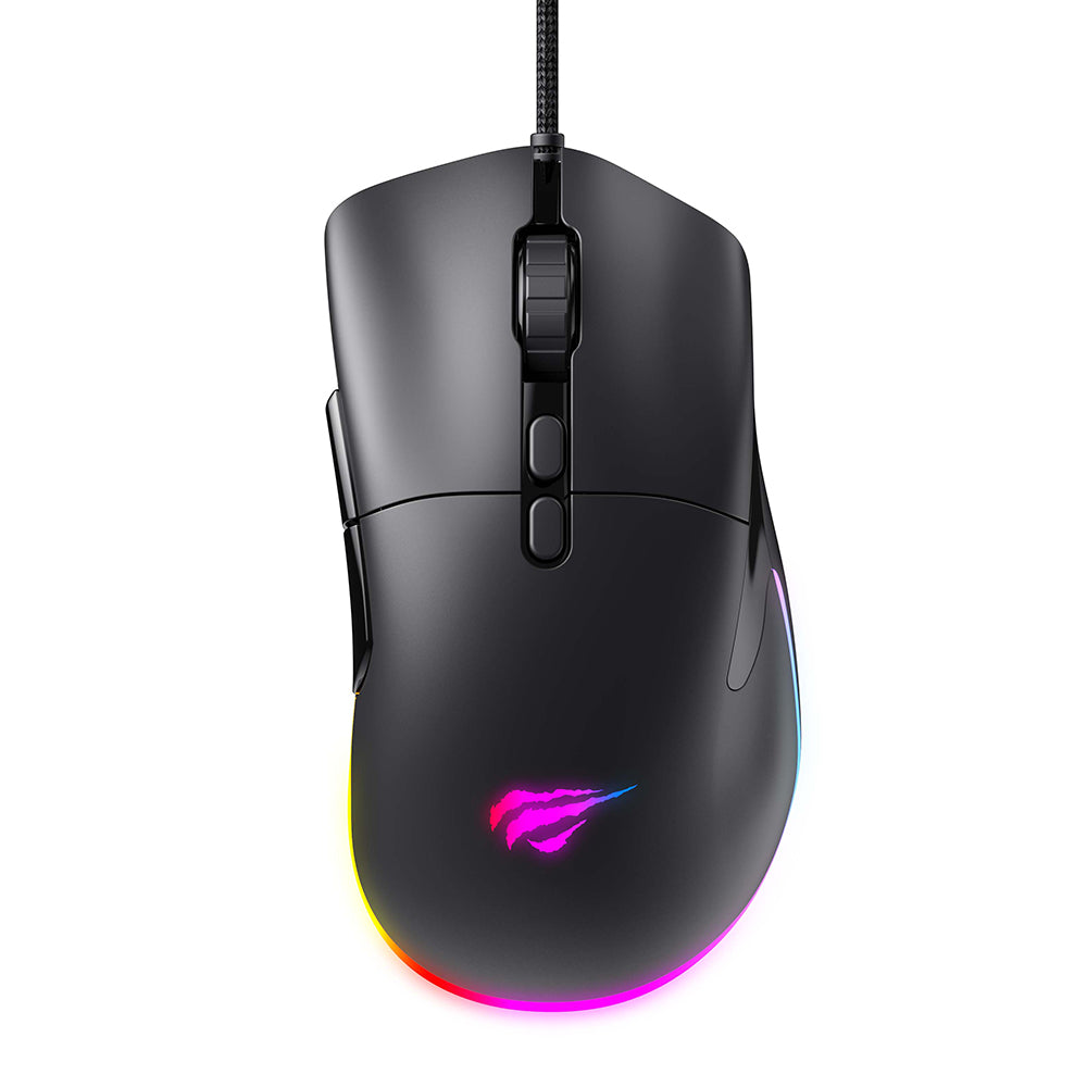 Mouse Gaming Wired USB HAVIT MS954, 800DPI - 12000DPI, 1.6m, Negro