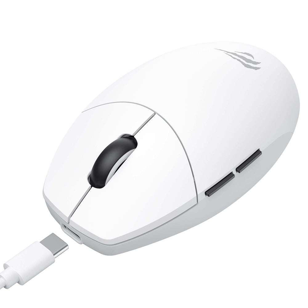 Ratón Gaming Inalámbrico HAVIT MS1039W, 800DPI - 7400DPI, Wi-Fi / Cableado, Blanco