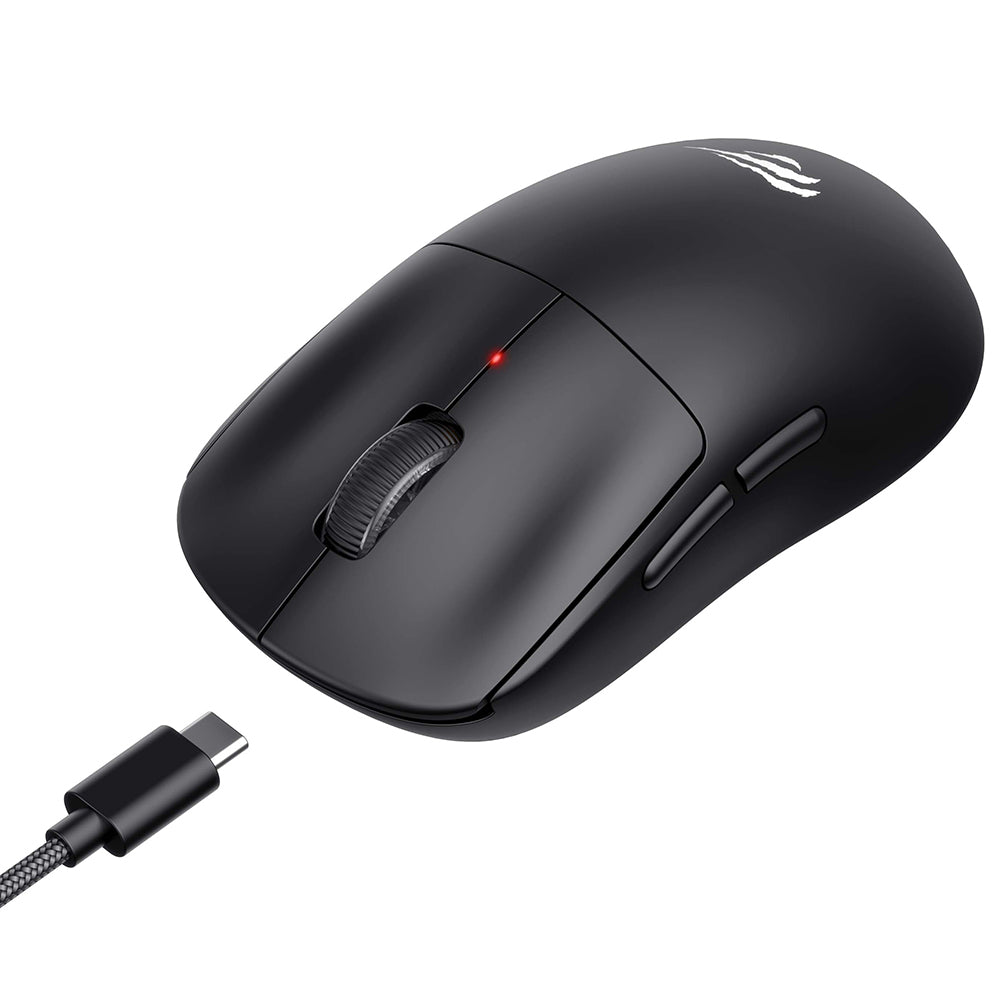 Ratón Gaming Inalámbrico HAVIT MS970WB Pro, 800DPI - 12000DPI, BT / Wi-Fi / Cableado, Negro