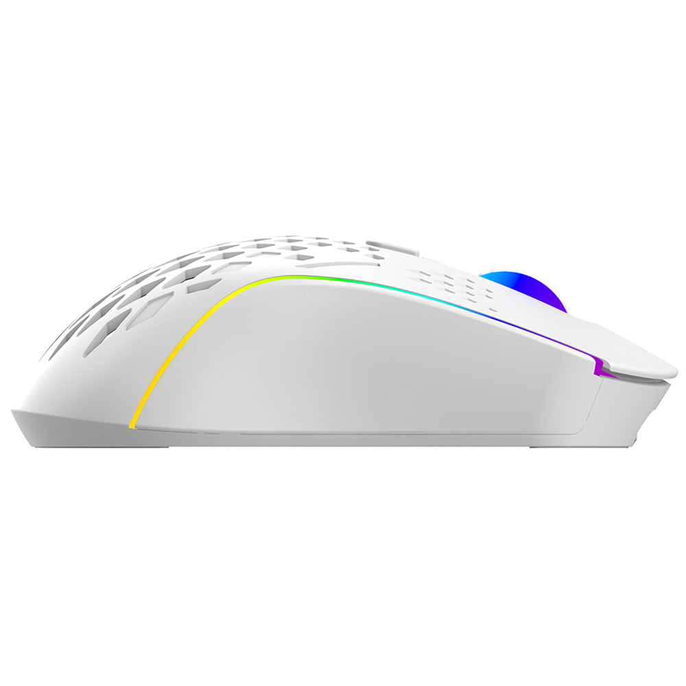 Mouse Gaming Wireless Proove Buzz, RGB, 800DPI - 4800DPI, Blanco WMBU00022402