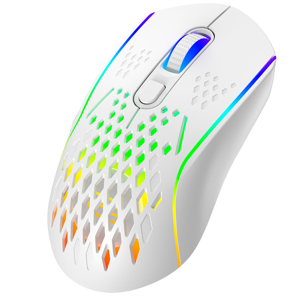 Mouse Gaming Wireless Proove Buzz, RGB, 800DPI - 4800DPI, Blanco WMBU00022402