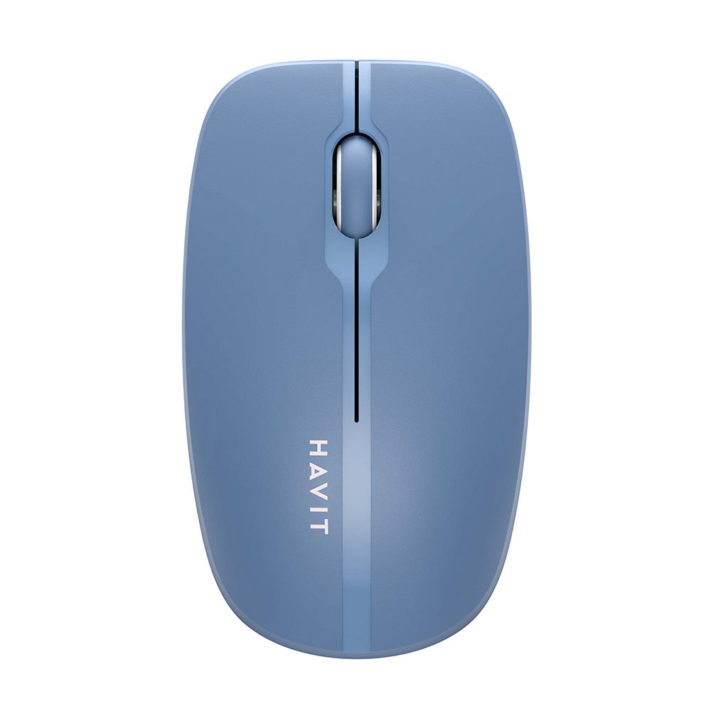 Ratón Inalámbrico HAVIT MS53WB, 1600DPI, Azul