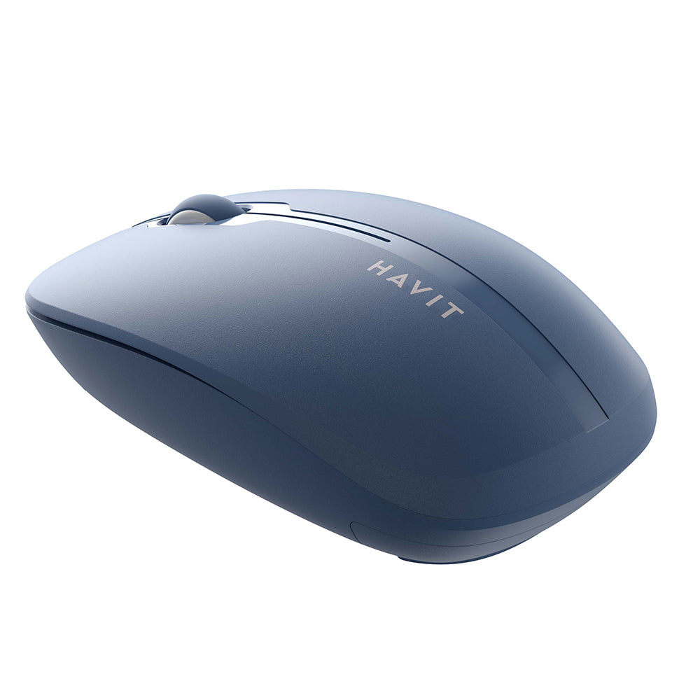 Ratón Inalámbrico HAVIT MS53WB, 1600DPI, Azul