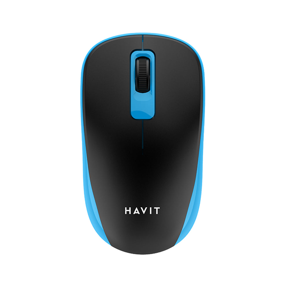 Mouse inalámbrico HAVIT MS626GT, 1200DPI, Negro Azul