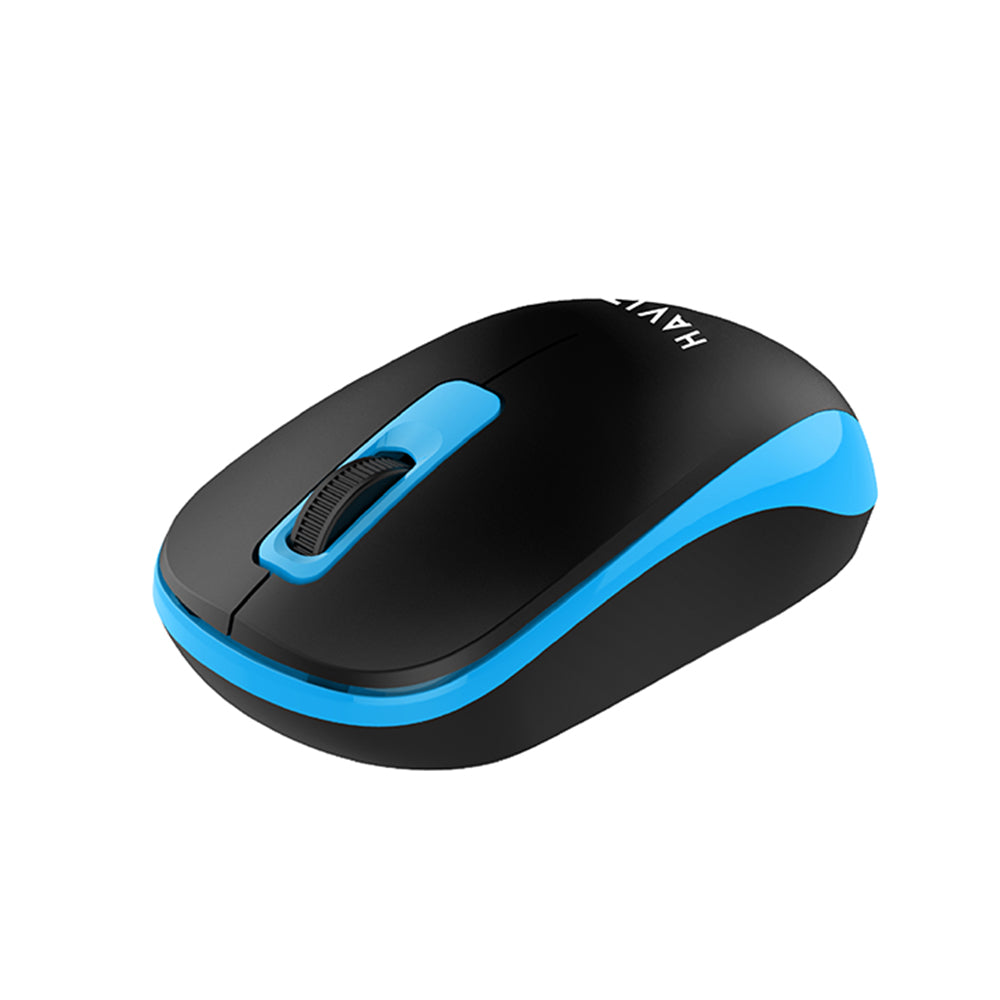 Mouse inalámbrico HAVIT MS626GT, 1200DPI, Negro Azul