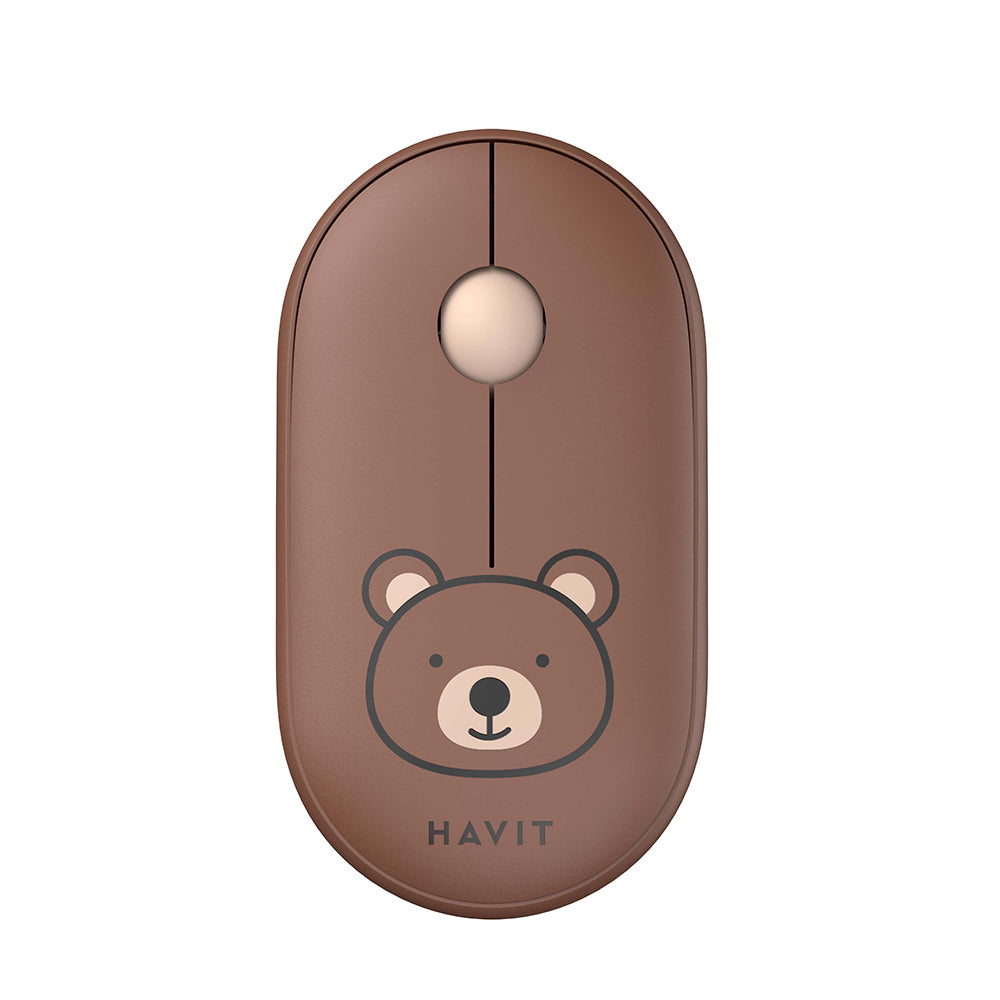 Mouse inalámbrico HAVIT MS75GT Pro, 1600DPI, Marrón