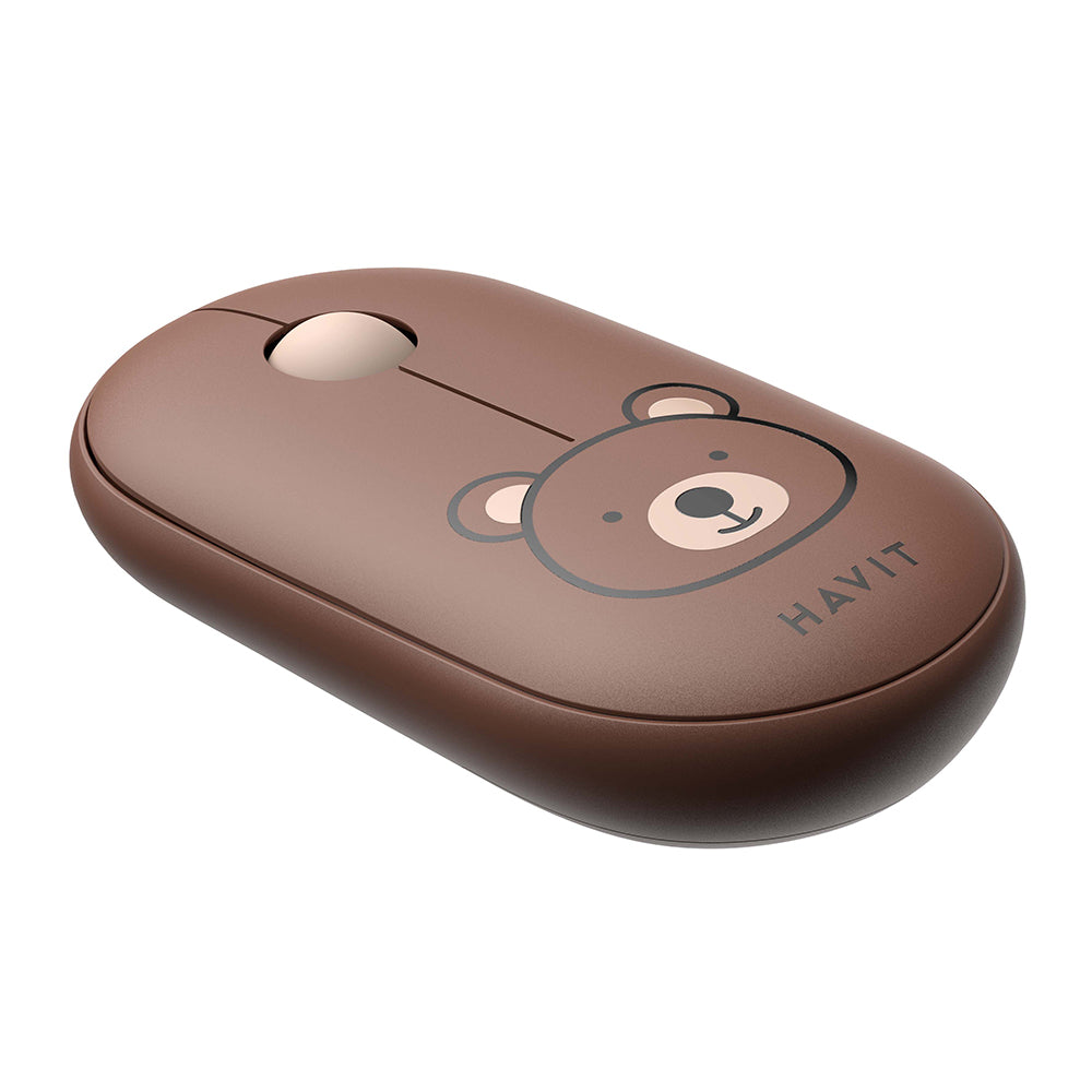 Mouse inalámbrico HAVIT MS75GT Pro, 1600DPI, Marrón