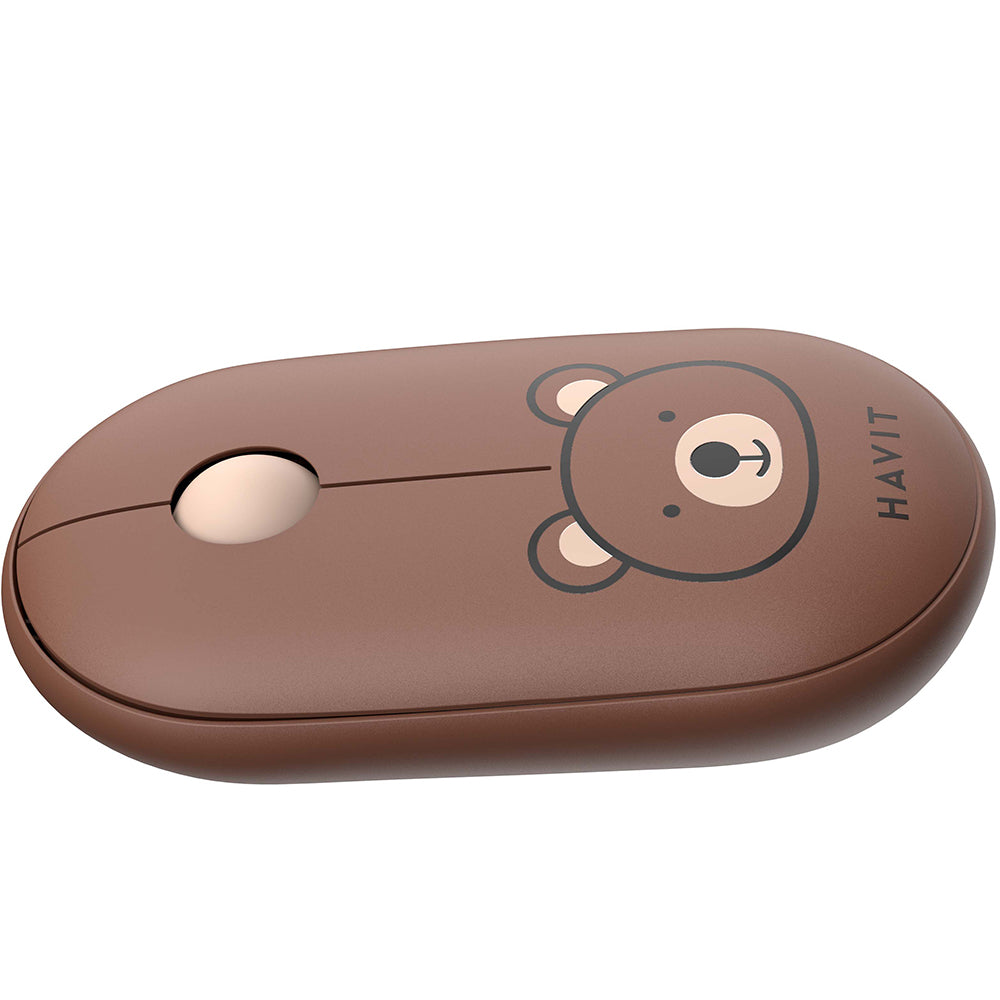 Mouse inalámbrico HAVIT MS75GT Pro, 1600DPI, Marrón
