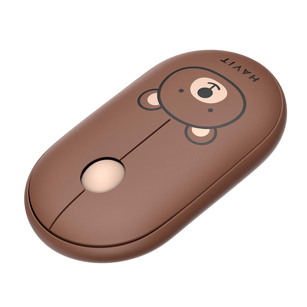 Mouse inalámbrico HAVIT MS75GT Pro, 1600DPI, Marrón