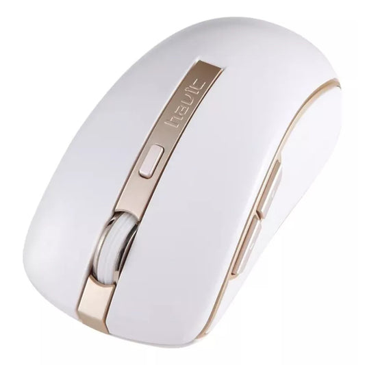 Mouse inalámbrico HAVIT MS951GT, 1000DPI - 1600DPI, Blanco Dorado