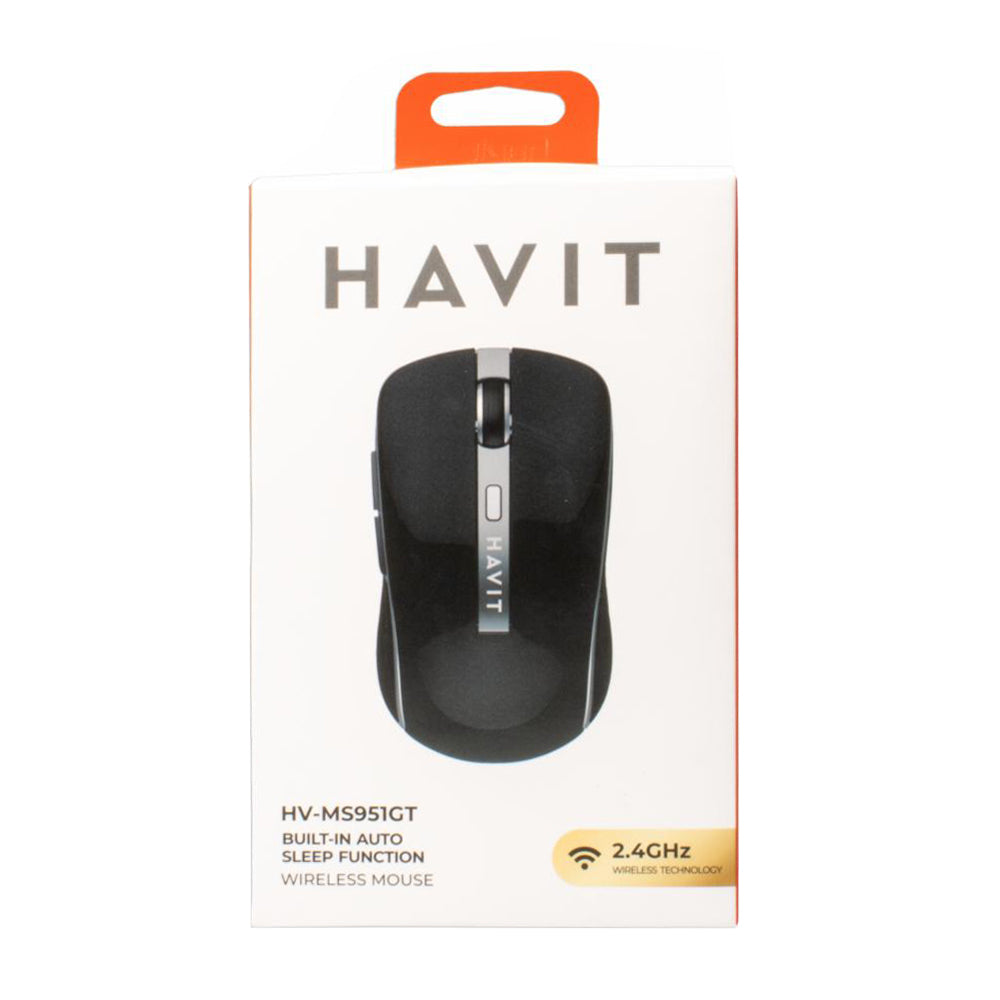 Mouse Wireless HAVIT MS951GT, 1000DPI - 1600DPI, Negro Azul