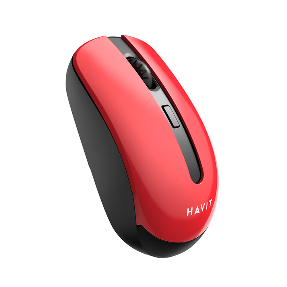 Mouse inalámbrico HAVIT MS989GT, 800DPI - 1600DPI, Negro Rojo