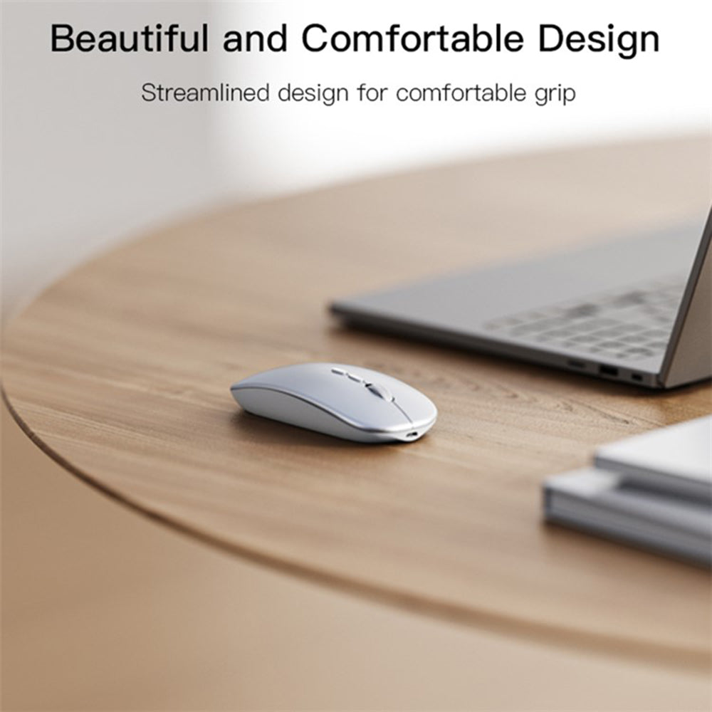 Mouse Wireless Yesido KB15, 800DPI - 1600DPI, Plateado