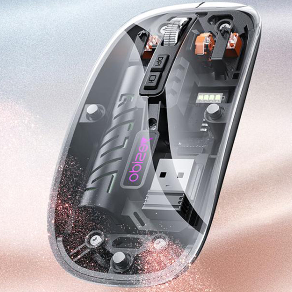 Ratón Inalámbrico Yesido KB29, 800DPI - 1600DPI, BT / Wi-Fi, Negro