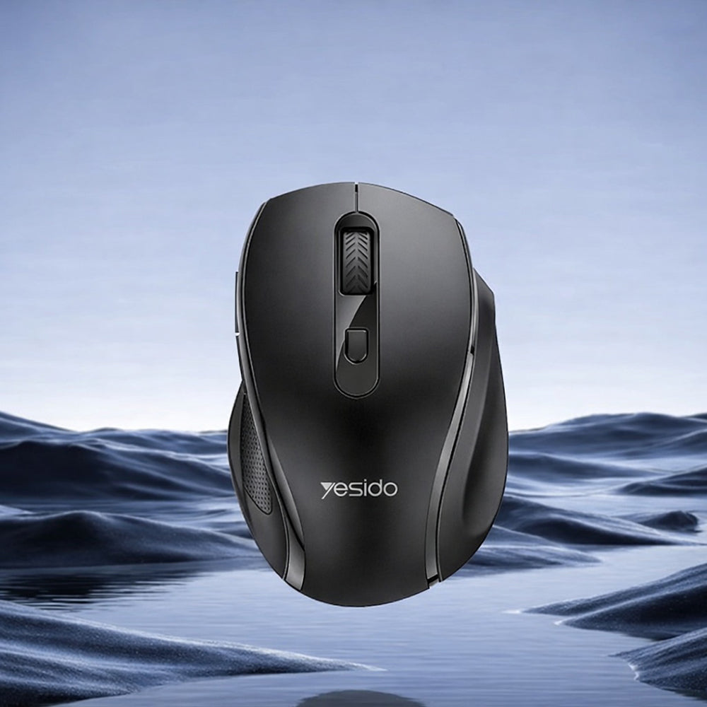 Ratón Inalámbrico Yesido KB45, 800DPI - 1600DPI, Negro