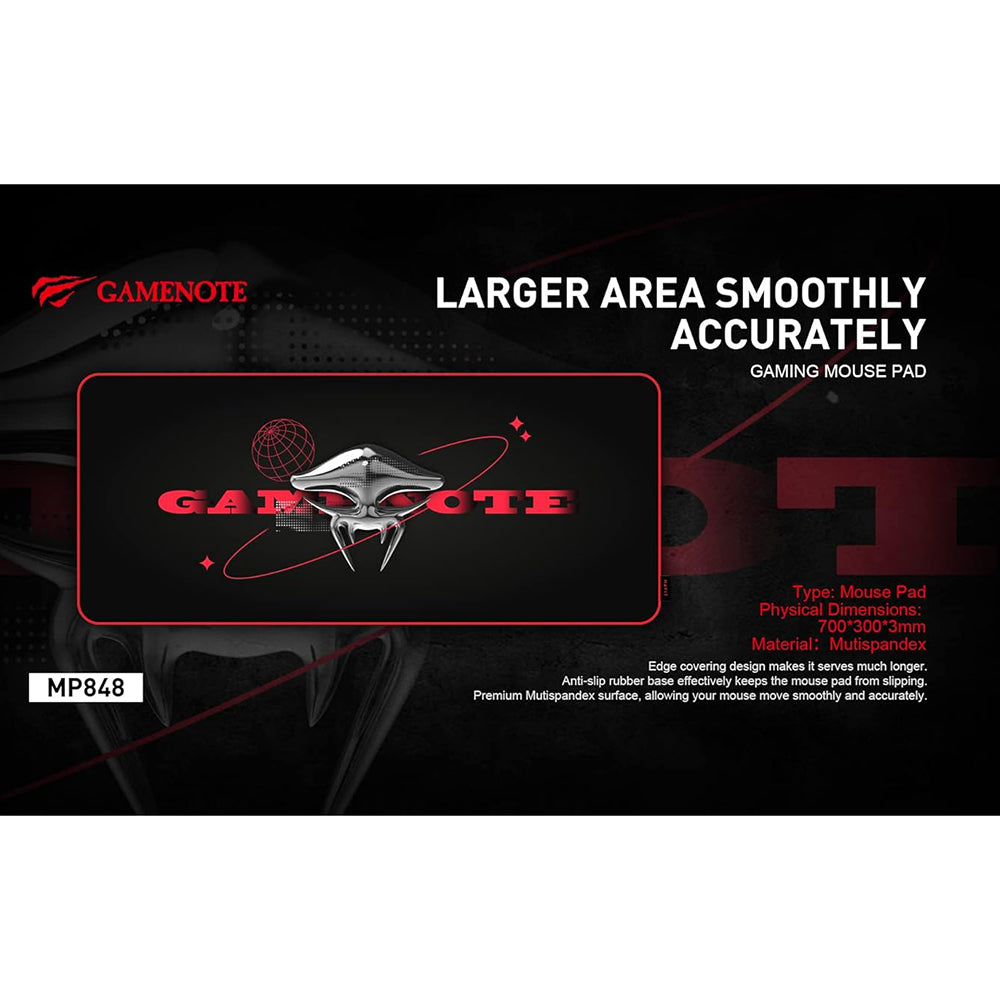 MousePad Gaming HAVIT MP848, 700mm x 300mm x 3mm, Negro