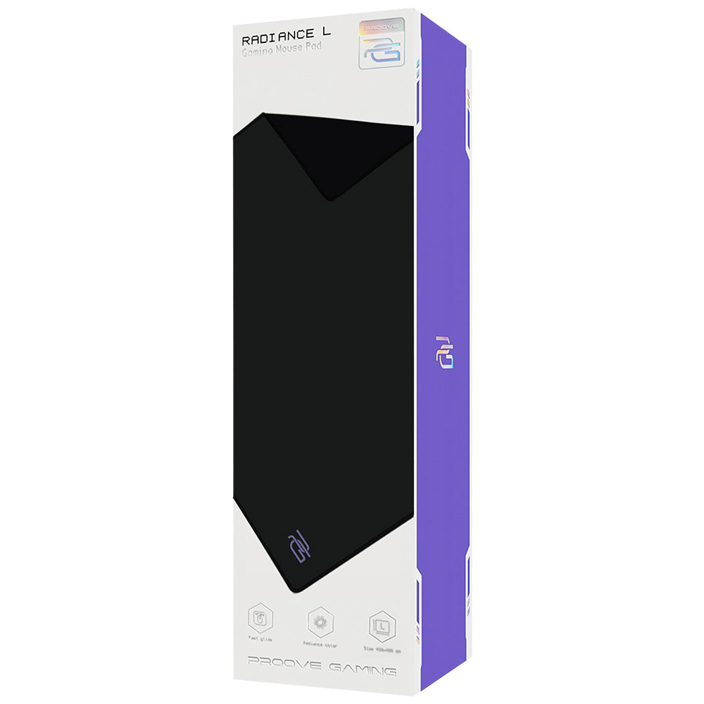 MousePad Proove Radiance, 450mm x 400mm x 3mm, Negro MPRD00200001