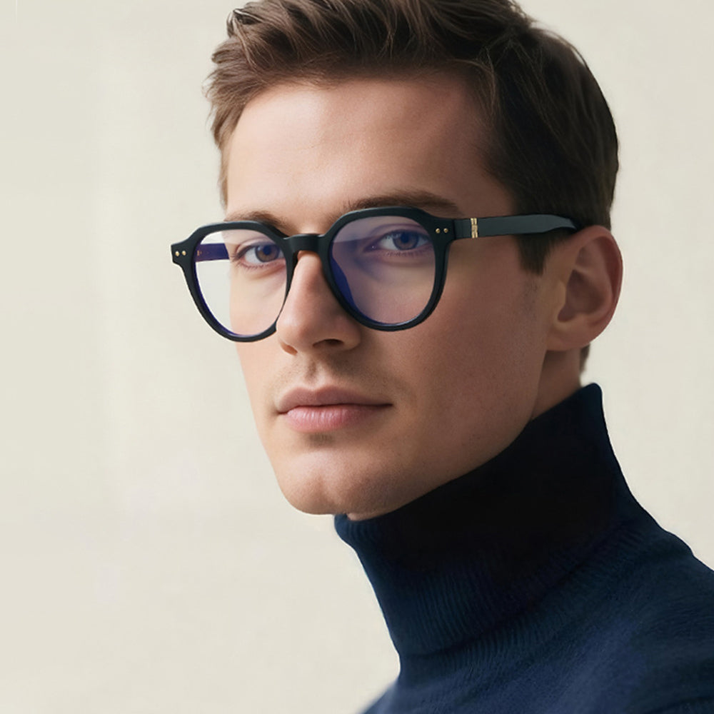 Gafas de Ordenador para Hombre Techsuit 2228, Anti-Luz Azul, Negras