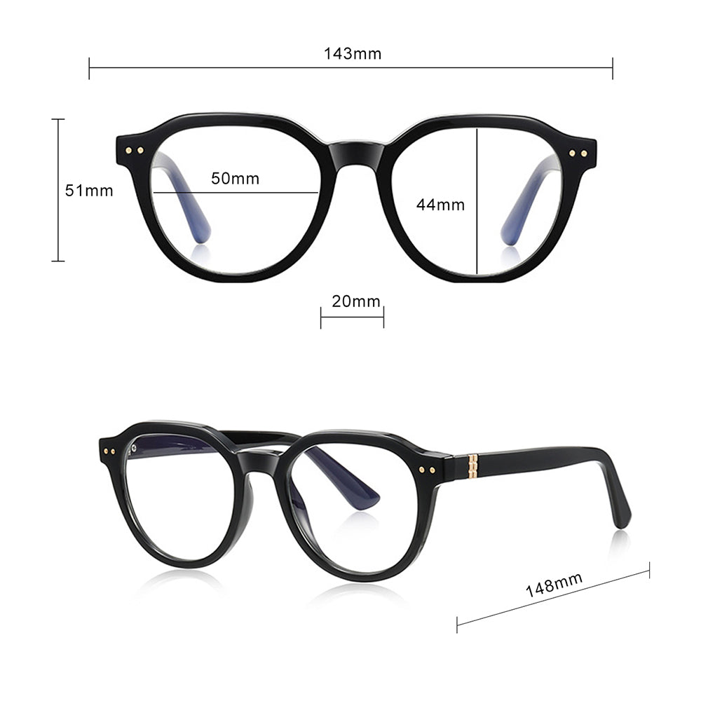 Gafas de Ordenador para Hombre Techsuit 2228, Anti-Luz Azul, Negras