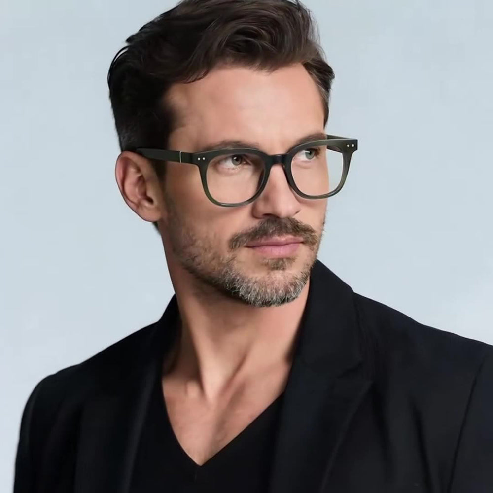 Gafas de Ordenador para Hombre Techsuit 2229, Anti-Luz Azul, Marrón Claro