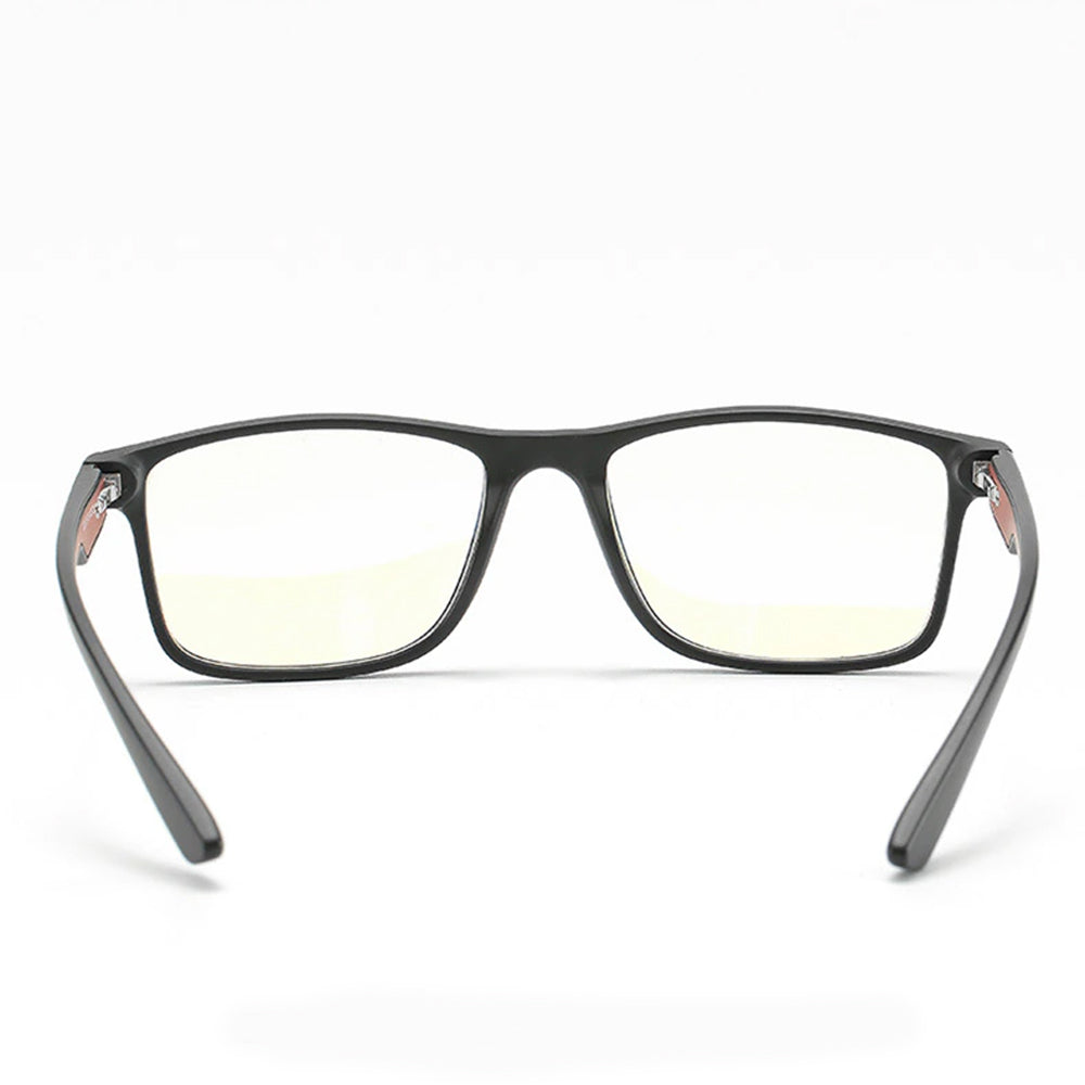 Gafas de Computadora para Hombre Techsuit F2388, Anti Luz Azul, Negro Rojo