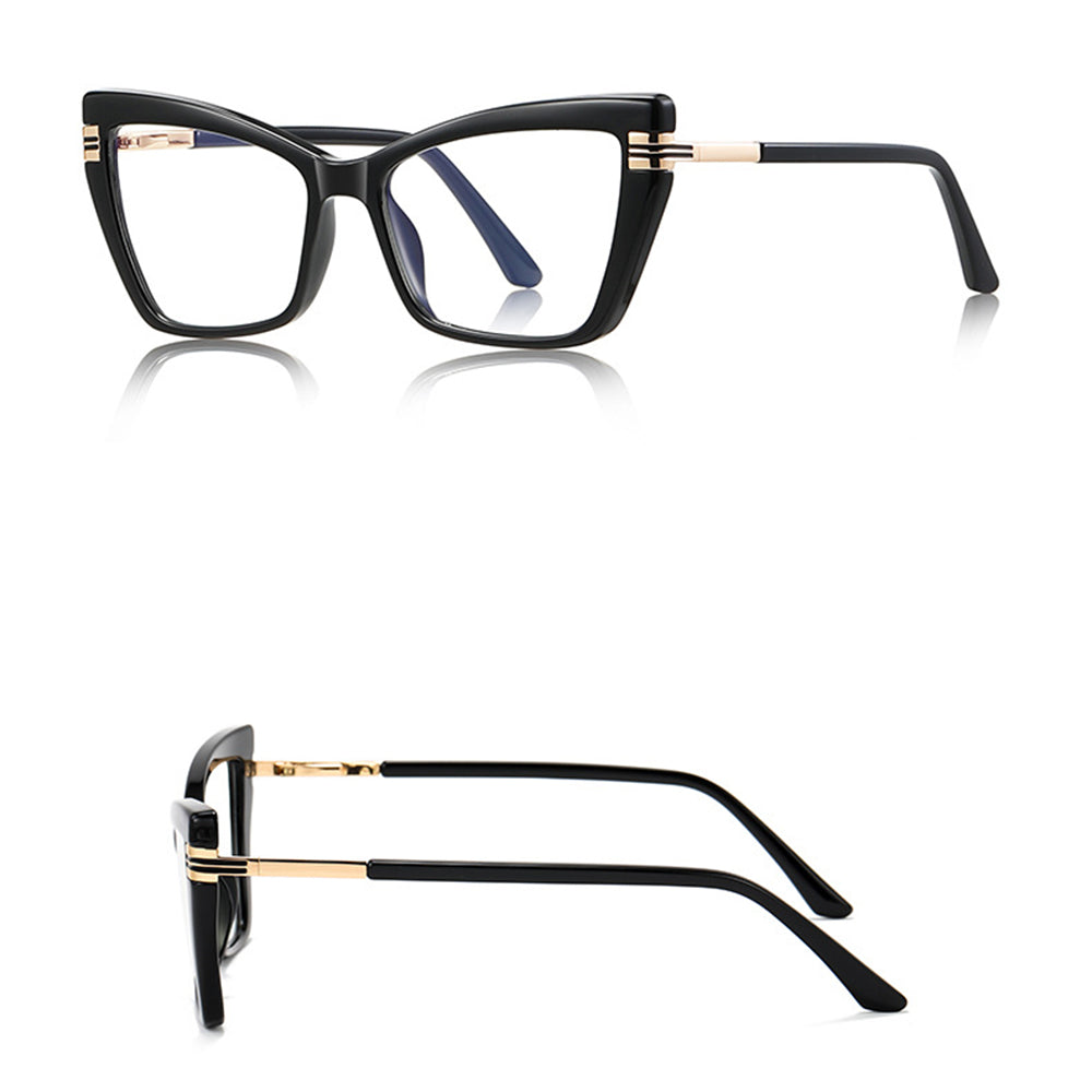 Gafas de Ordenador para Mujer Techsuit 2263, Anti-Luz Azul, Negras