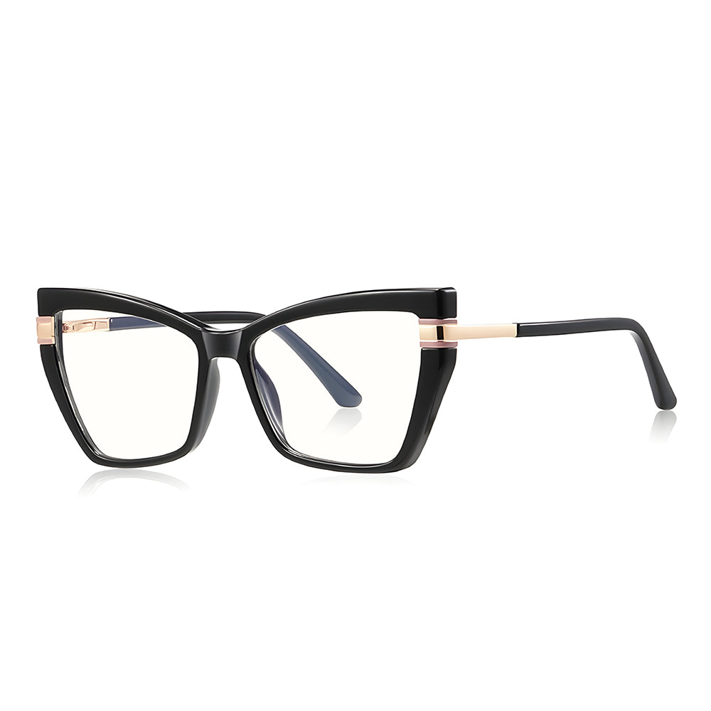 Gafas de Ordenador para Mujer Techsuit 2269, Anti-Luz Azul, Negras
