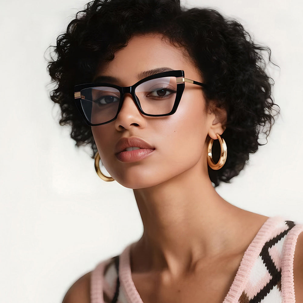 Gafas de Ordenador para Mujer Techsuit 2269, Anti-Luz Azul, Negras