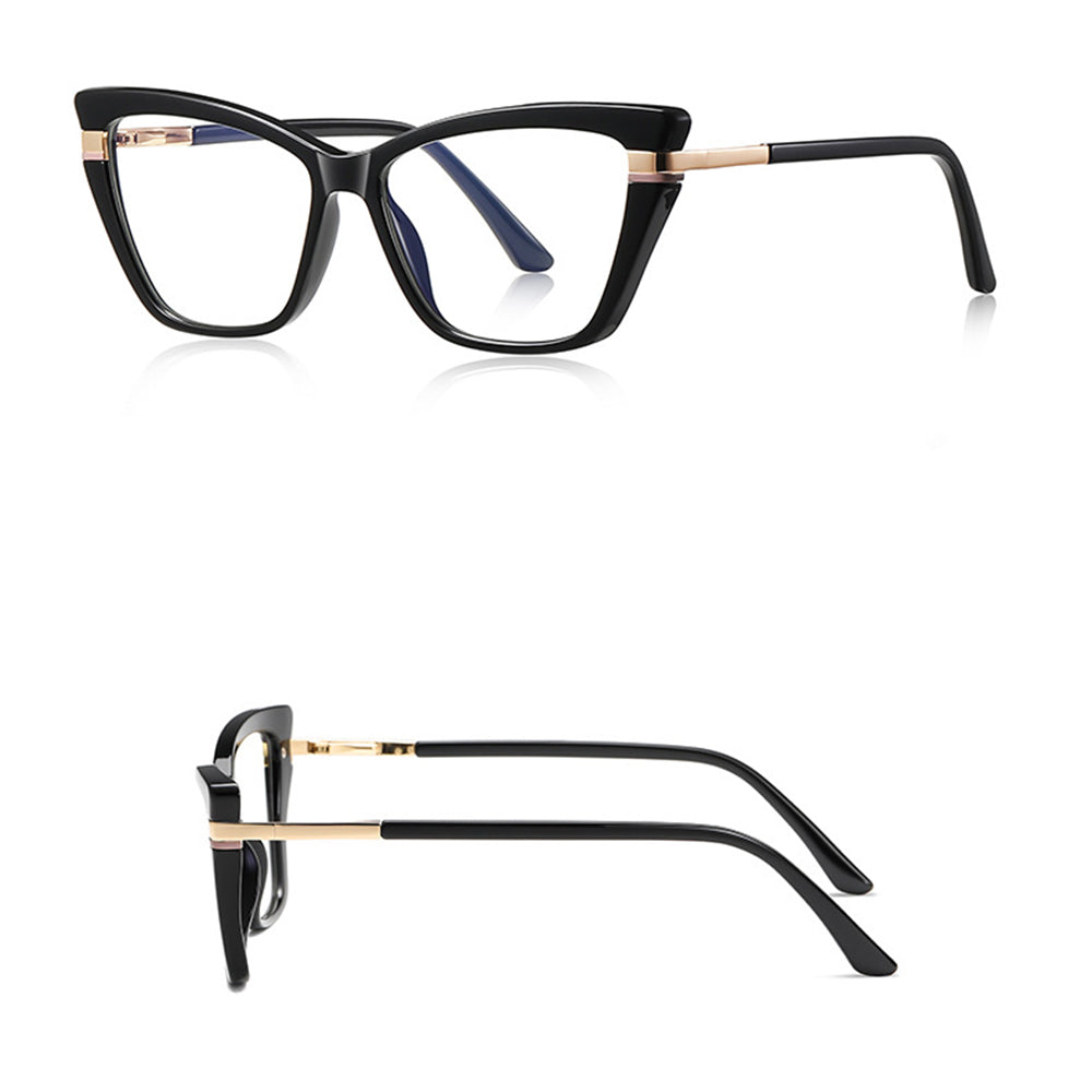 Gafas de Ordenador para Mujer Techsuit 2271, Anti-Luz Azul, Negras