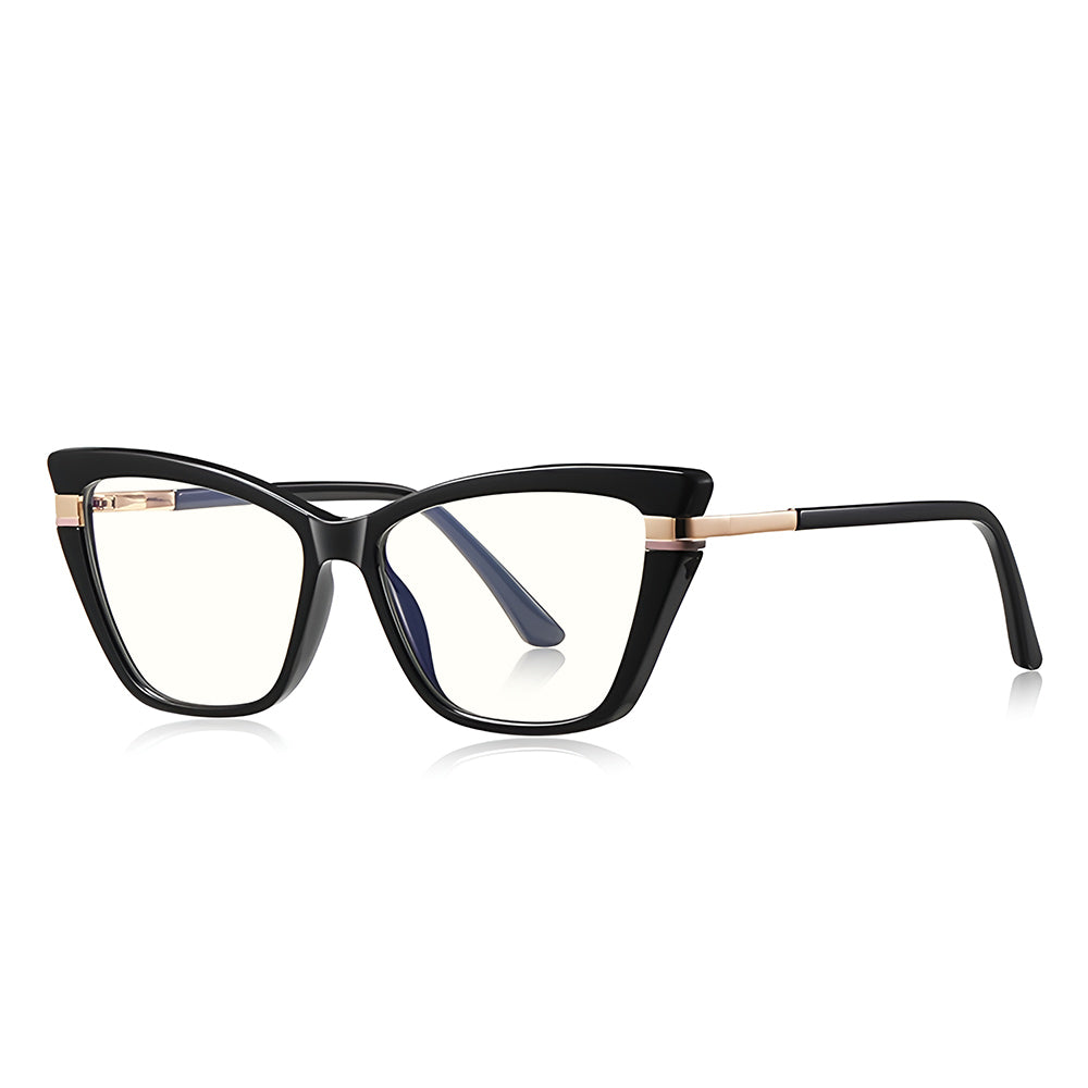Gafas de Ordenador para Mujer Techsuit 2271, Anti-Luz Azul, Negras
