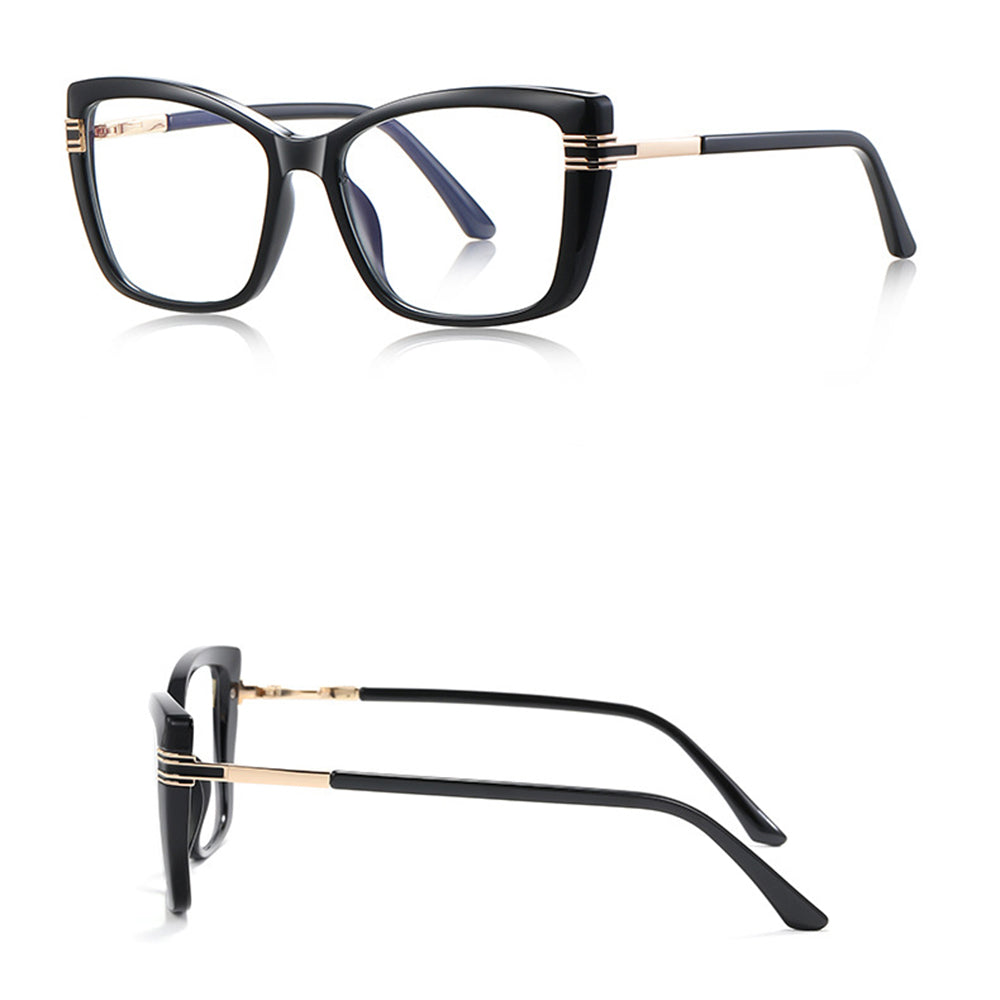 Gafas de Ordenador para Mujer Techsuit 2273, Anti-Luz Azul, Negras