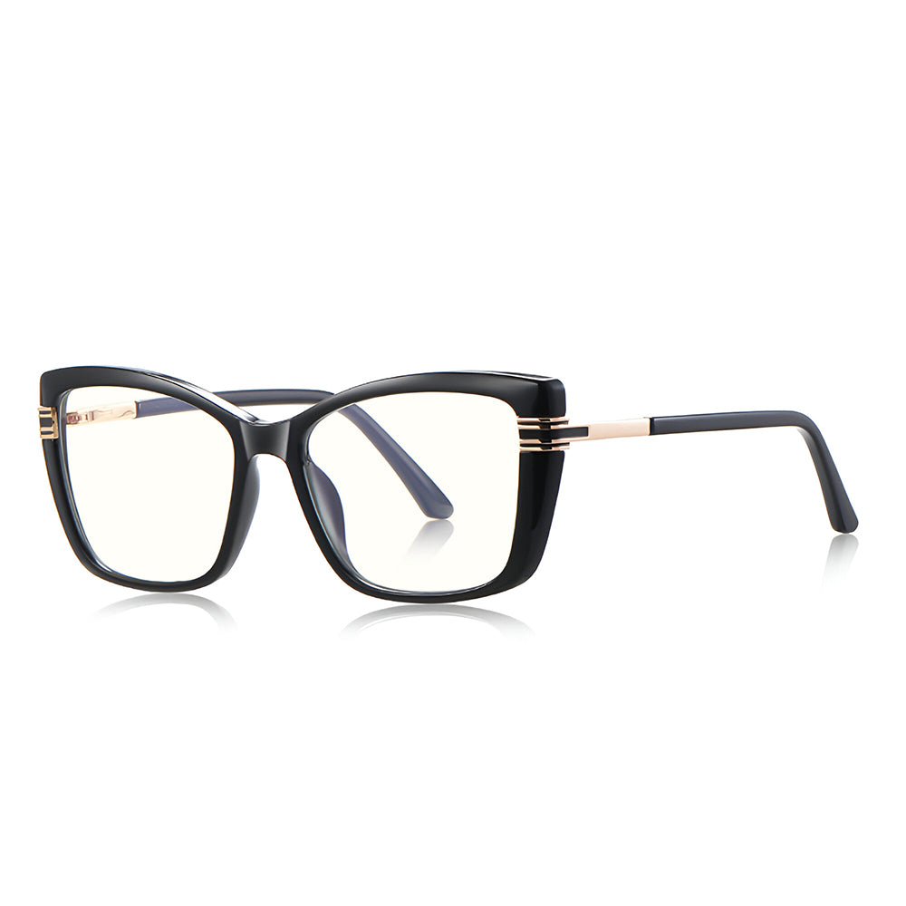 Gafas de Ordenador para Mujer Techsuit 2273, Anti-Luz Azul, Negras