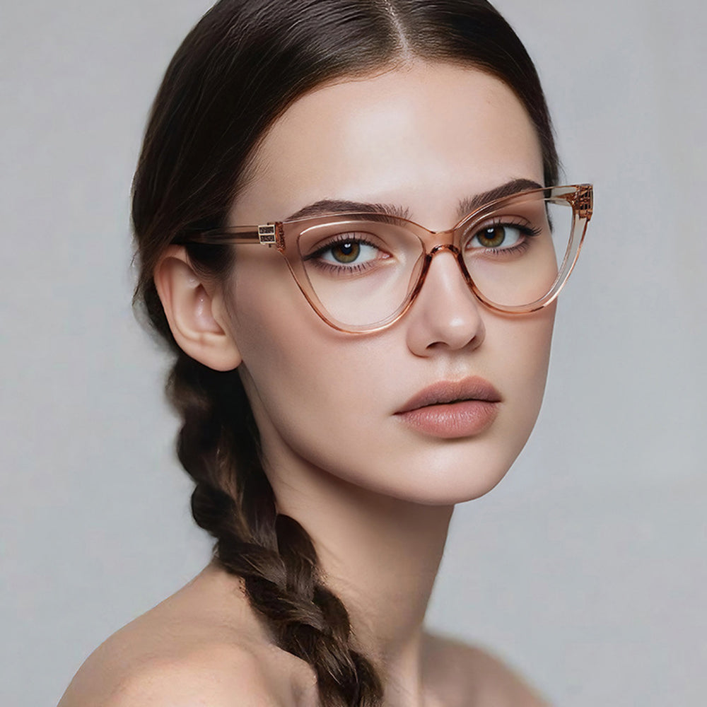 Gafas de Ordenador para Mujer Techsuit 2279, Anti-Luz Azul, Marrón