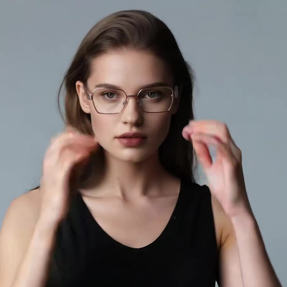Gafas de Ordenador para Mujer Techsuit 3161, Anti-Luz Azul, Negras