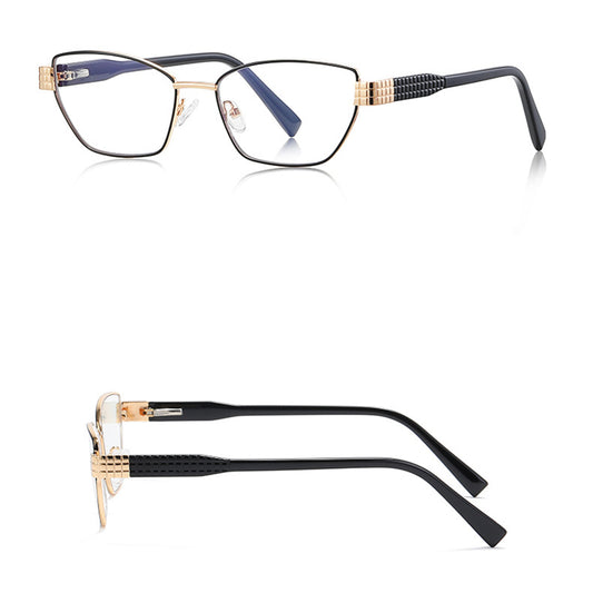 Techsuit 3162 Women's Computer Glasses, Anti-Blue Light, Black