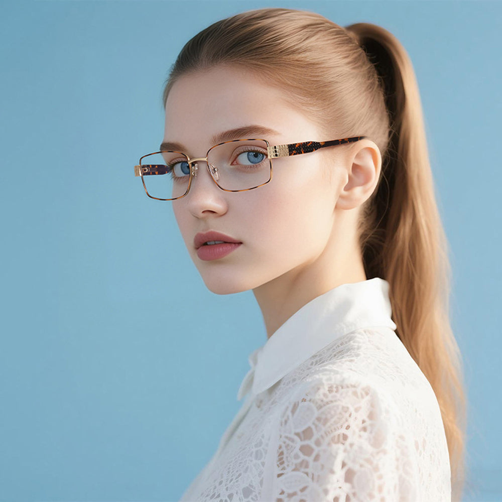 Gafas de Ordenador para Mujer Techsuit 3163, Anti-Luz Azul, Negras