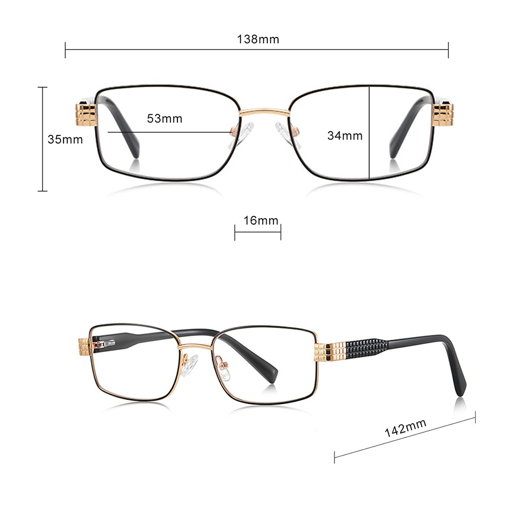 Gafas de Ordenador para Mujer Techsuit 3163, Anti-Luz Azul, Negras