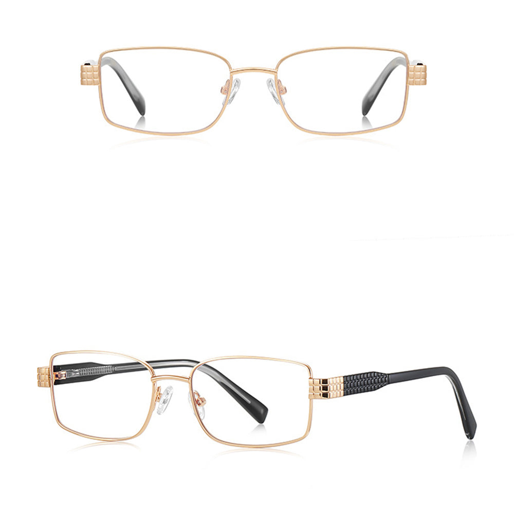 Gafas de Ordenador para Mujer Techsuit 3163, Anti-Luz Azul, Negras Doradas