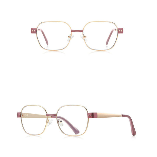 Gafas de Computadora para Mujer Techsuit 3172, Anti Luz Azul, Rosa Dorado