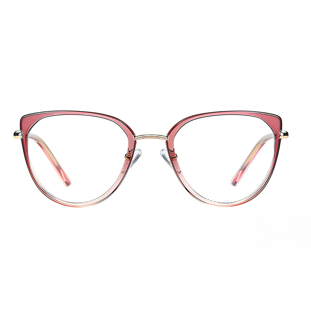 Gafas de Ordenador para Mujer Techsuit 82290, Anti-Luz Azul, Doradas Rosas