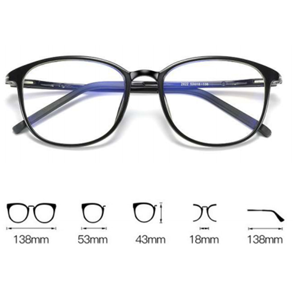 Gafas de ordenador para mujer Techsuit F2822, Anti luz azul, azules