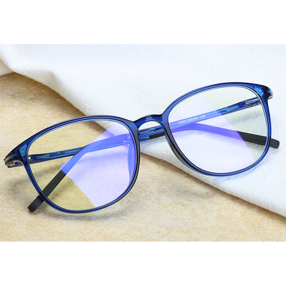 Gafas de ordenador para mujer Techsuit F2822, Anti luz azul, azules