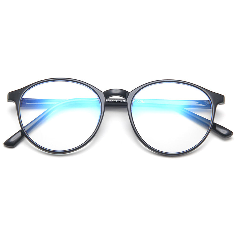 Gafas de ordenador para mujer Techsuit F8551-C2, Anti luz azul, negras