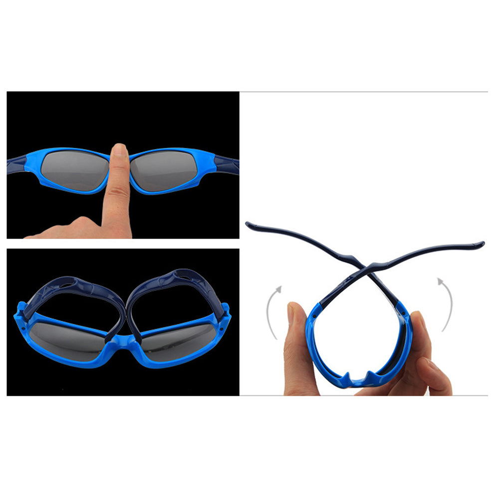 Gafas de Sol Deportivas para Niños Techsuit 800-C11, Polarizadas, Negras