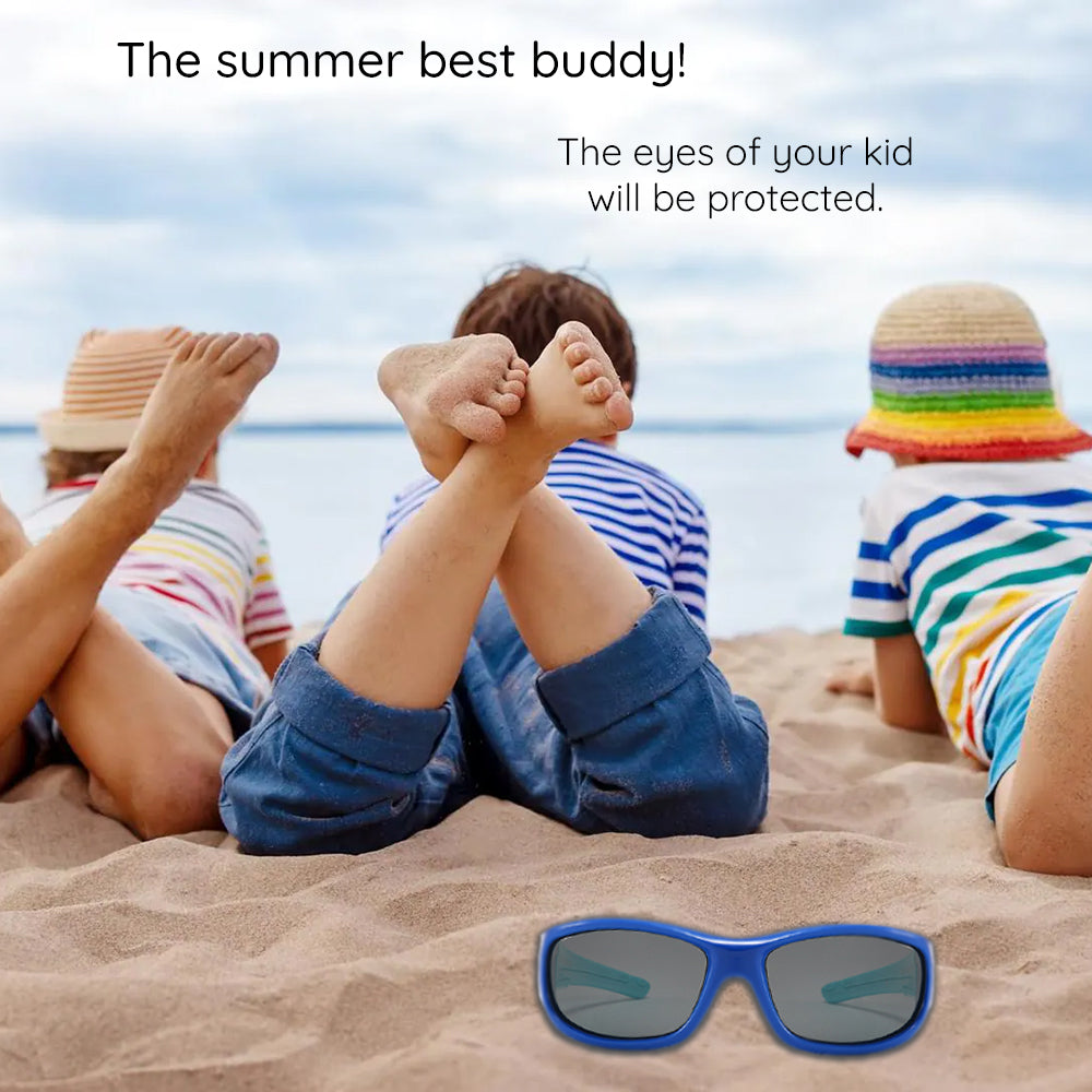 Gafas de Sol Deportivas para Niños Techsuit 800-C11, Polarizadas, Negras