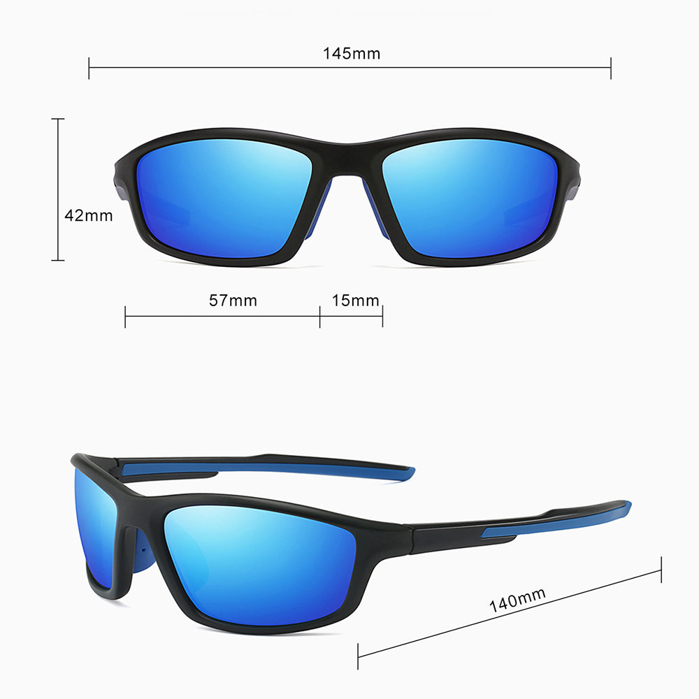 Gafas de Ciclismo Unisex Techsuit 3047, Protección UV, Negro Transparente