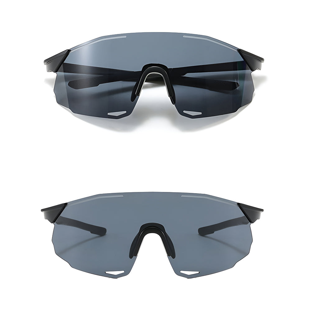 Gafas de Ciclismo Unisex Techsuit 8853, Negro Gris