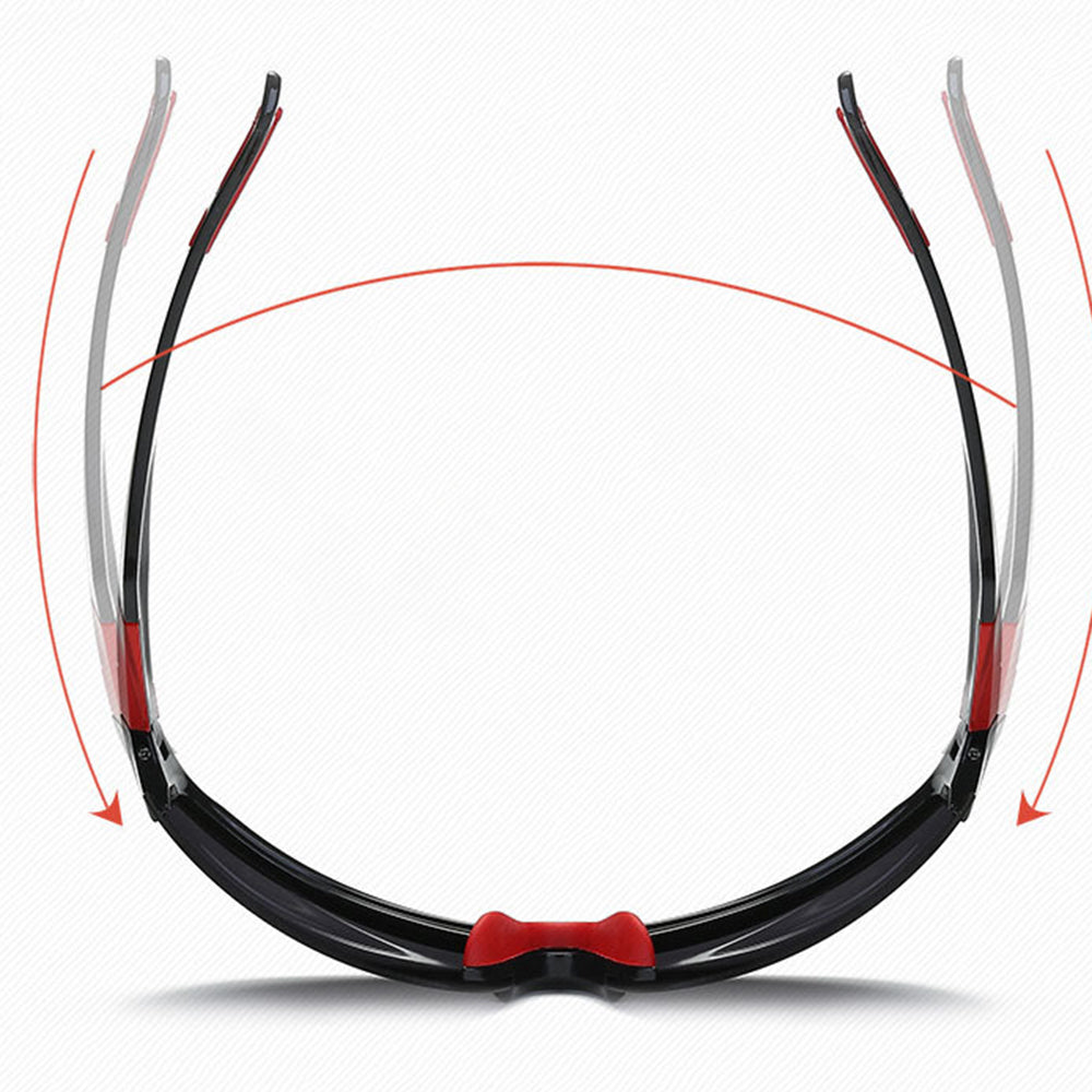 Gafas de Ciclismo Unisex Techsuit 9301, Protección UV, Negro Azul