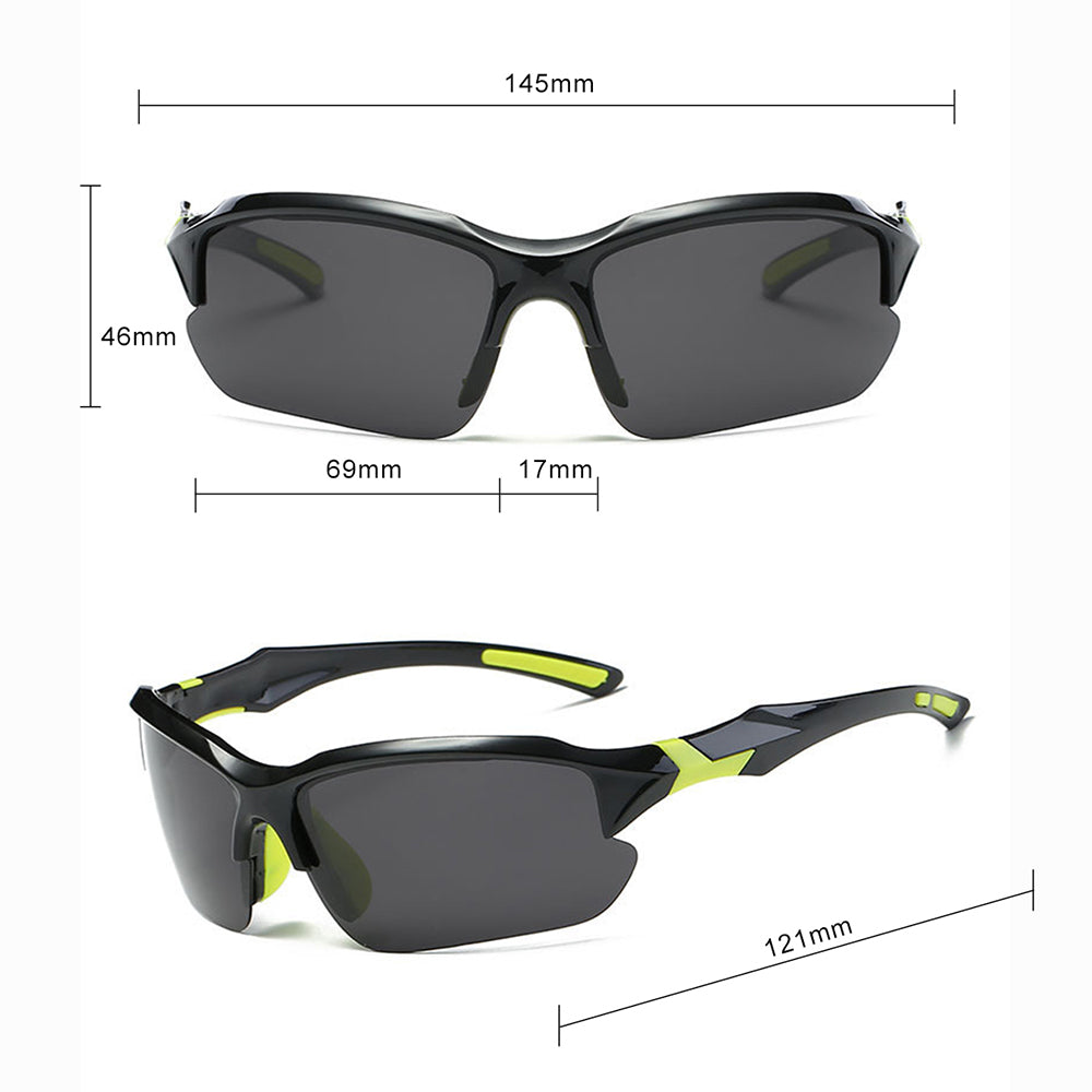 Gafas de Ciclismo Unisex Techsuit 9301, Protección UV, Negro Azul